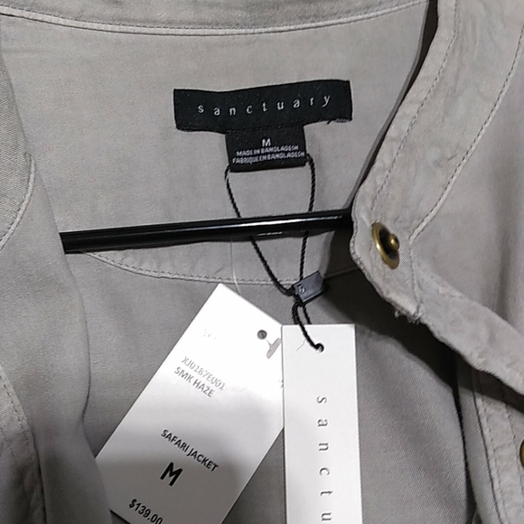 NWT Sanctuary 'Smoke Haze' Safari Cargo Utility Jacket SALE PRICE THRU Sun. OnLy - Picture 10 of 16
